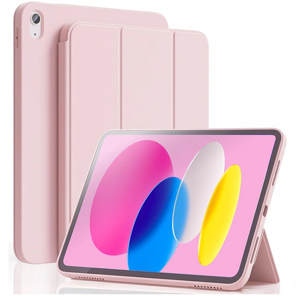 Premium Faux Leather Tri-Fold Tablet Case with Auto Sleep/Wake Functionality