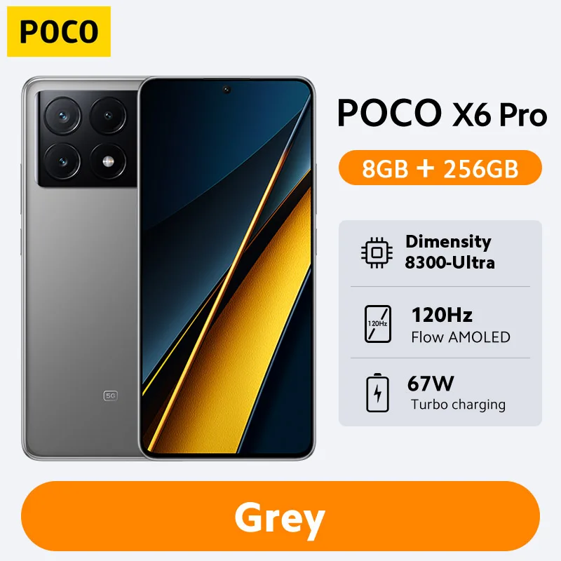 POCO X6 Pro 5G　8GB+256GB 激安　メルカリ最安 POCO X6 Pro 8GB 256GB グレー 新品未開封 - メルカリ