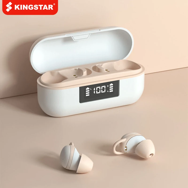 

KINGSTAR Mini TWS Sleep Earphone Bluetooth 5.1 Headphones with Mic Stereo Invisible Wireless In-ear Earbuds For Xiaomi iPhone