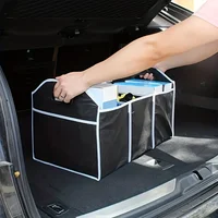 1pcCar back-up storage box car interior accessories folding storage box, car non-woven fabric storage box 1
