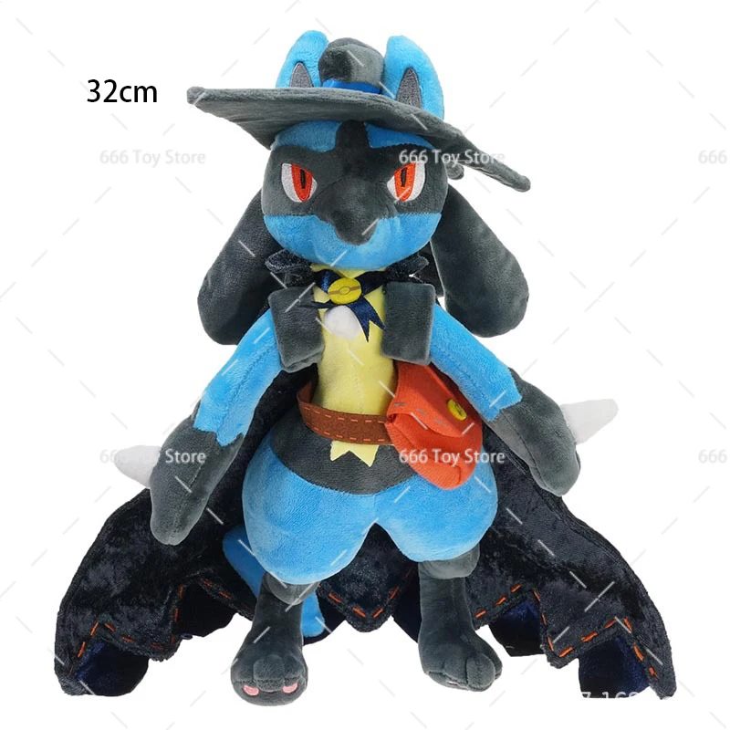 Lucario Mega Evolução Pokémon Pelúcia 26cm Pronta Entrega