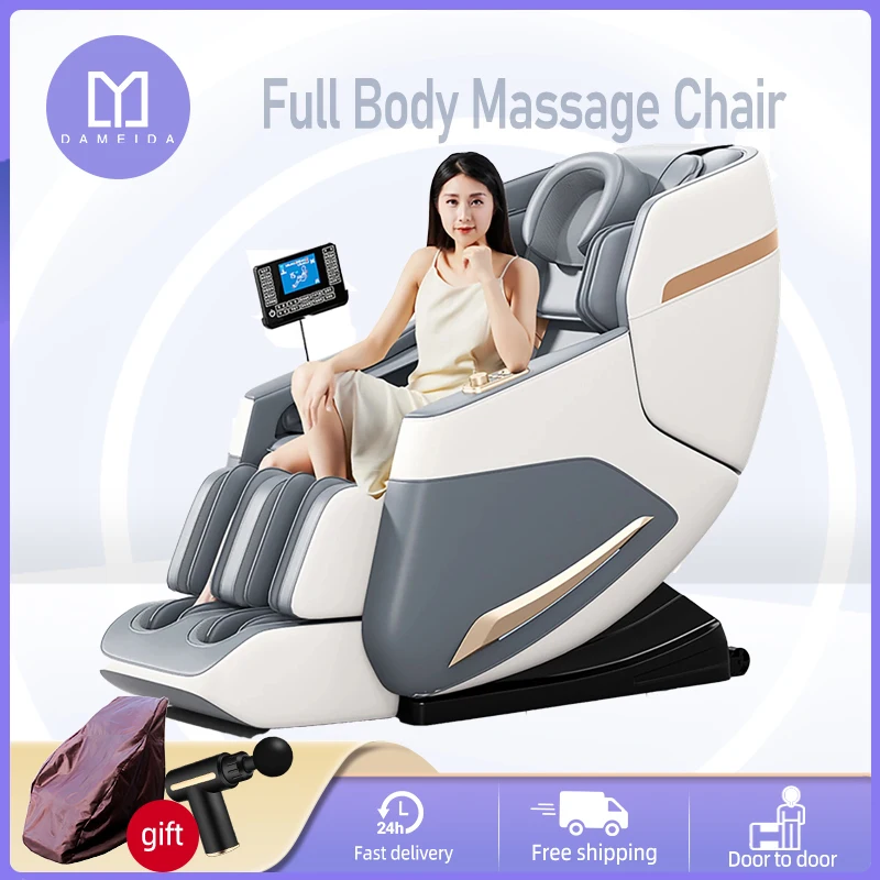 HFR Luxury Zero-Gravity Intelligent Full-body Electric Massage Chair Heating Full Body Kneading Shiatsu Airbags Blue-Tooth Sofa l3 remote controller group intercom motorcycle helmet blue tooth wireless headset up to 1500 meter for 8 riders