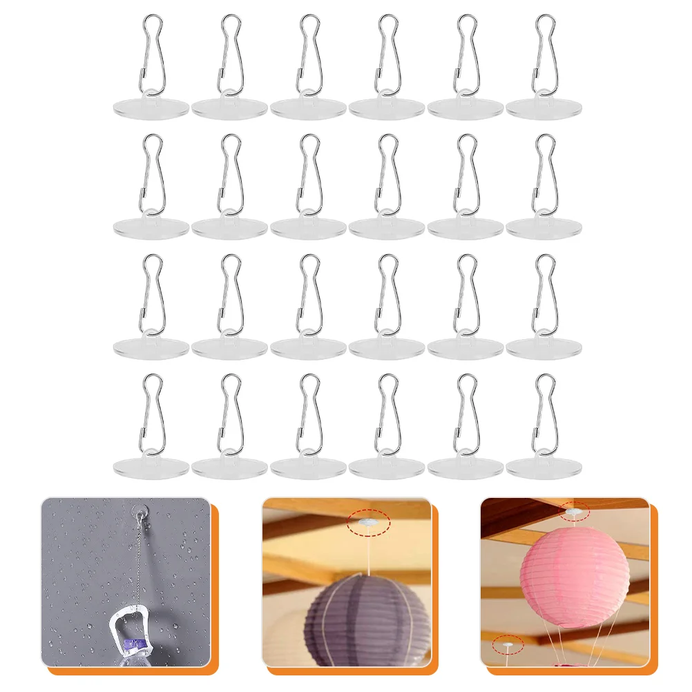 

30 Sets Ceiling Hook Adhesive Hooks No Drill Hook Wall Heavy Duty Hanging Sticky