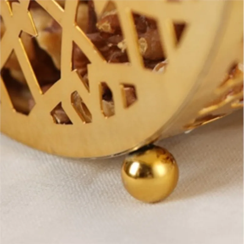 Ramadan Moon Star Hollow Golden Iron Tray Snack Comfit Fruit Storage Living Room Kitchen Festival Party Wedding Table Decoration 6