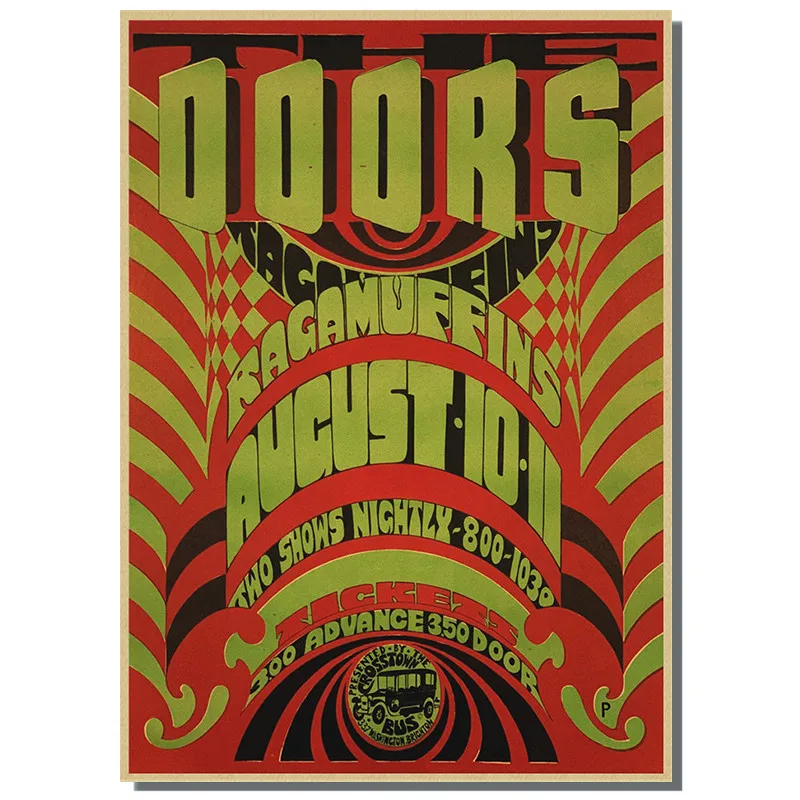 Jim Morrison Poster musicale in metallo latta retrò cartelli da