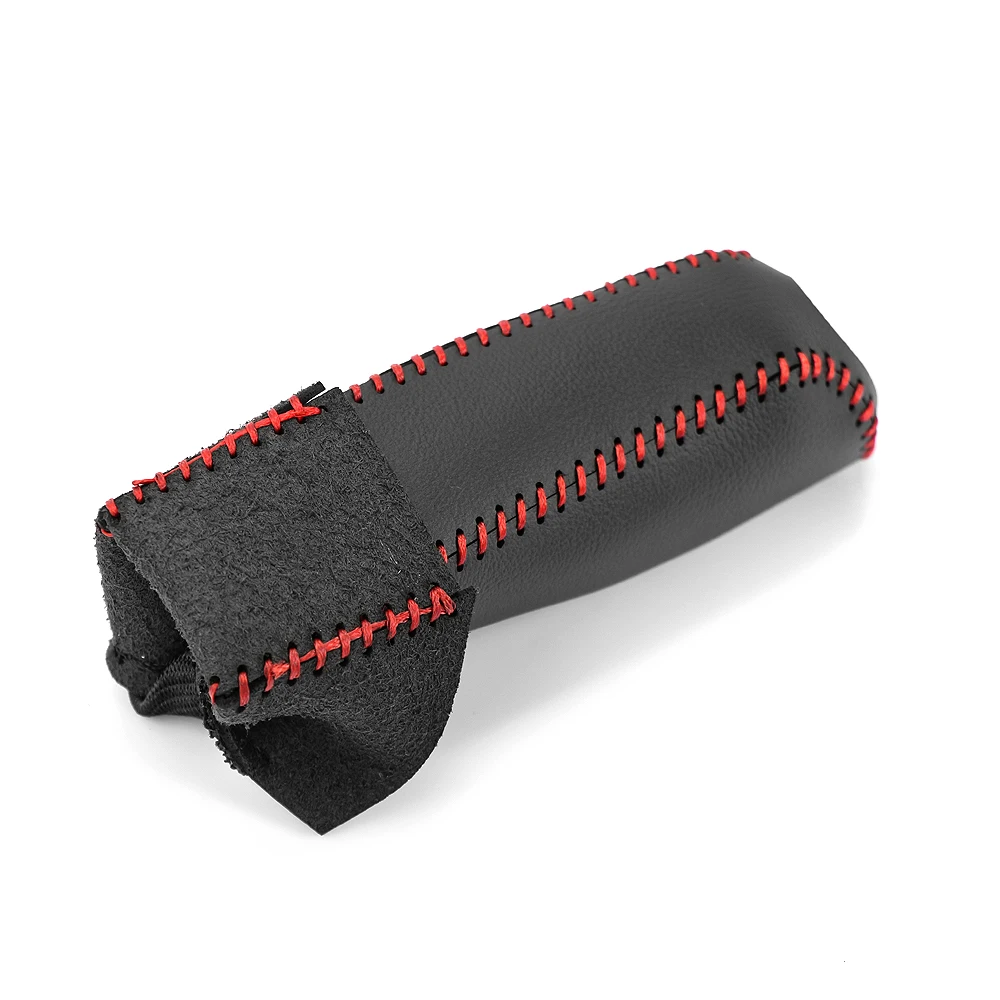 Hand Brake Cover Black Leather Hand Brake Cover Protective Sleeve For Honda Civic 2006 2007 2008 2009 2010 2011 Interior Accessories