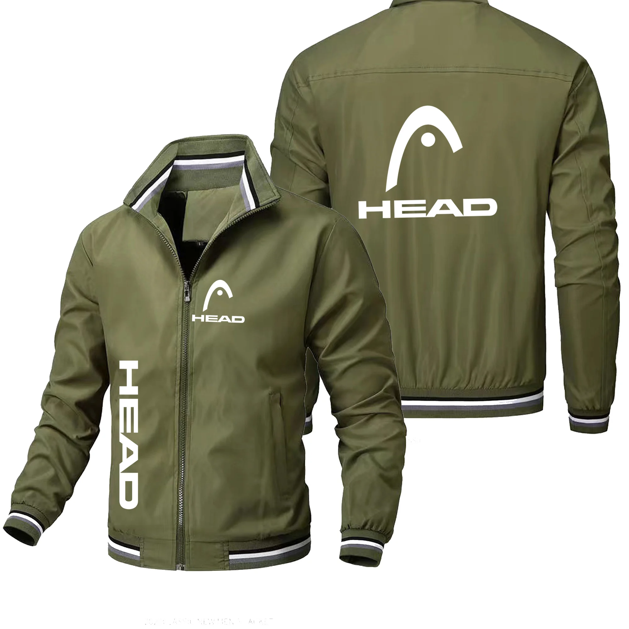 Men's high-quality and fashionable casual baseball jacket, motorcycle jacket, outdoor sports windbreaker