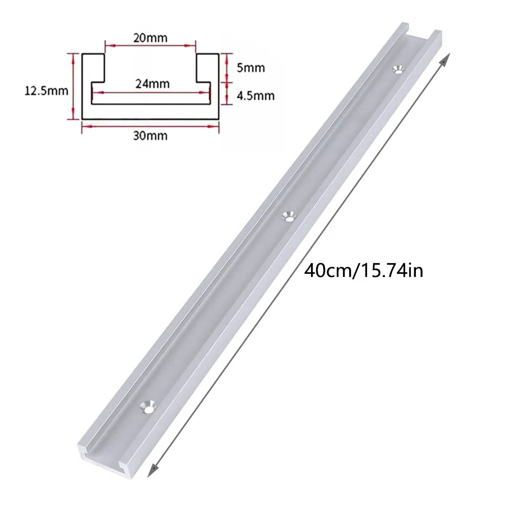 2 Pezzi Guide In Lega Di Alluminio T-Slot 800 Mm - Con Viti Autofilettanti, Per Router E Table Saw, Falegnameria - Foto 12