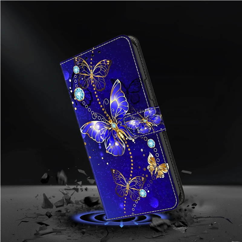 3D Magnetic Flip Leather Wallet Phone Case