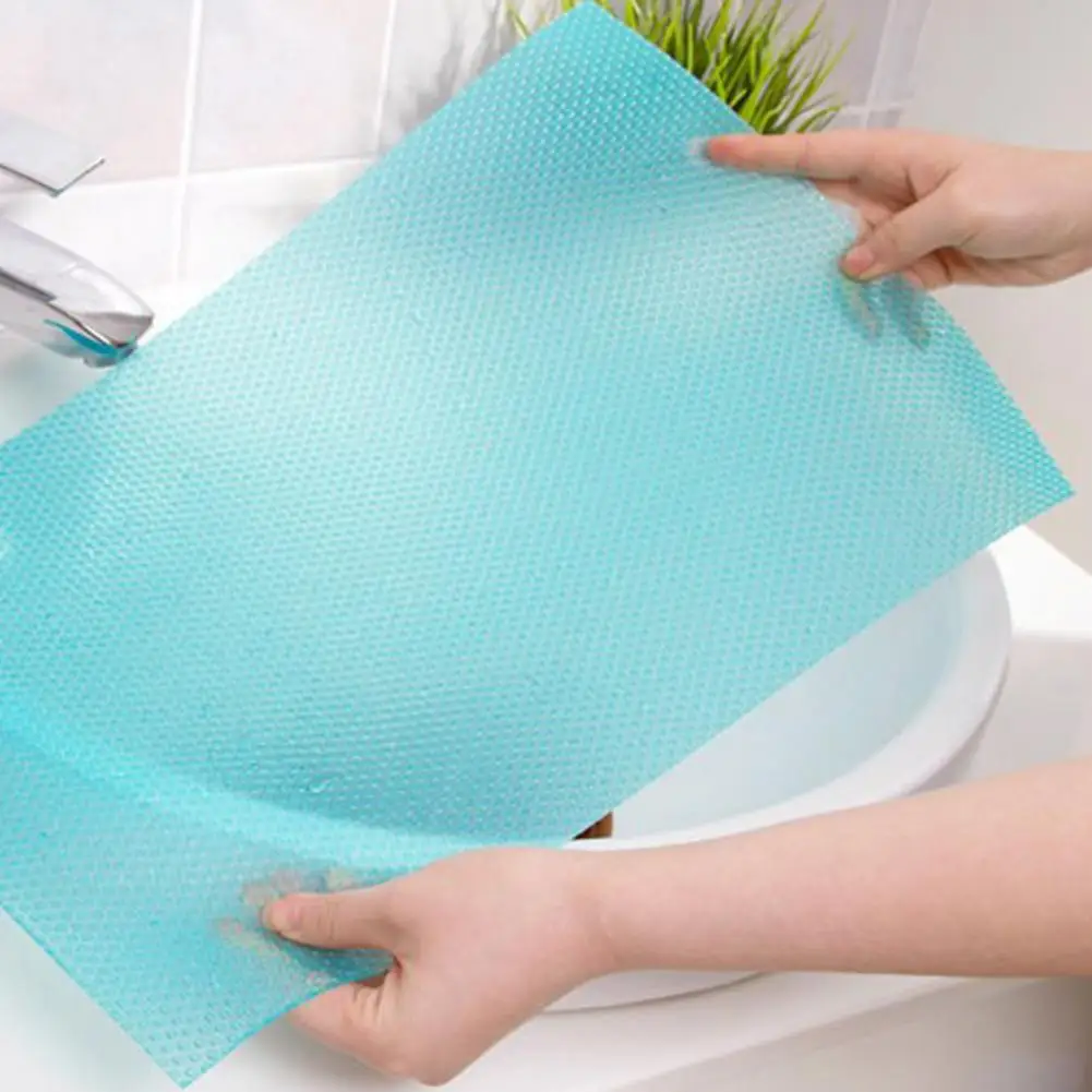 

Glass Shelf Non-slip Mat Non-slip Refrigerator Shelf Liners Reusable Mats for Kitchen Cabinets Glass Shelves Spill-proof