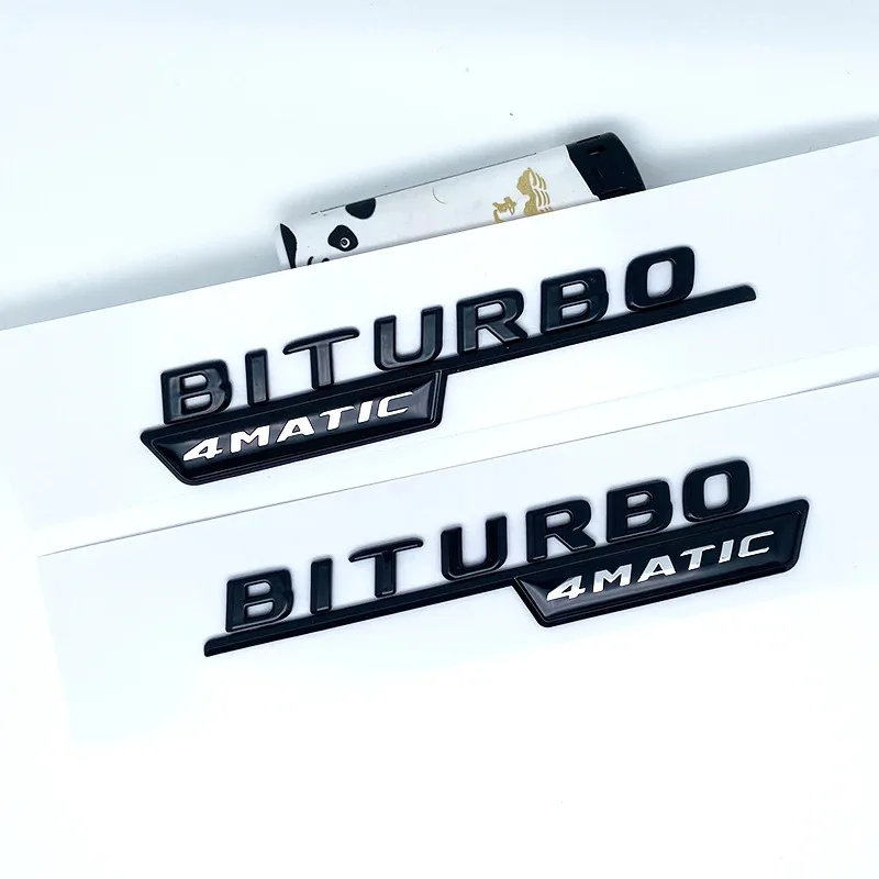 벤츠 GT 자동차 펜더 사이드 스티커용 3D 플랫 포 터보 비트urb로 V8 비트urb로 4MATIC 4MATIC+ V8 V12 비트urb로 플러스 엠블럼