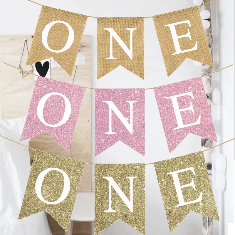 Welcome - Ghirlanda rustica per bambini, in lino, vintage, per la doccia, per la festa dei bambini, decorazione per bambini, per la festa dei bambini, per la decorazione per il bambino
