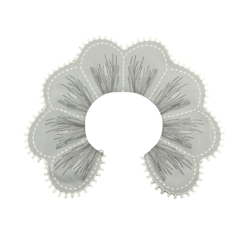 Bowknot 레이스 분리형 하프 셔츠 블라우스 가짜 칼라 넥 칼라 가짜 칼라 미니 케이프 인형 칼라 초커