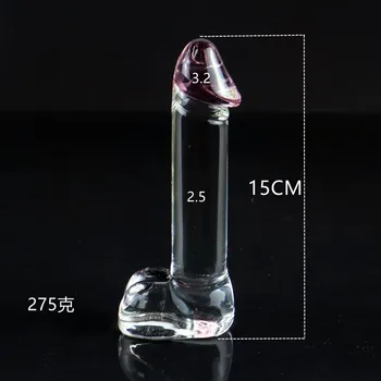 Transparent Glass Dildo G-Spot Stimulation Masturbation Penis Expander Anal Plug Dilator ButtPlug Erotic Anal Sex Toy For Couple 4