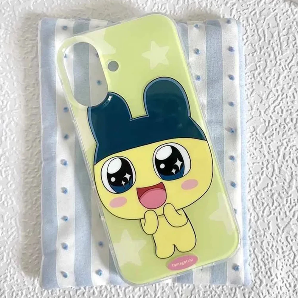 StarEye Tamagotchi Cute Cartoon Stars Phone Case with Feather Texture Cover