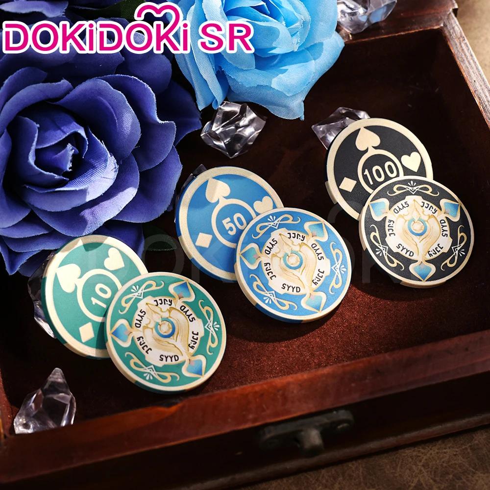 Cosplay Prop Aventurine Cosplay Props Counter Dice Game Honkai: Star Rail DokiDoki Aventurine Cosplay Accessories Ceramics Counter