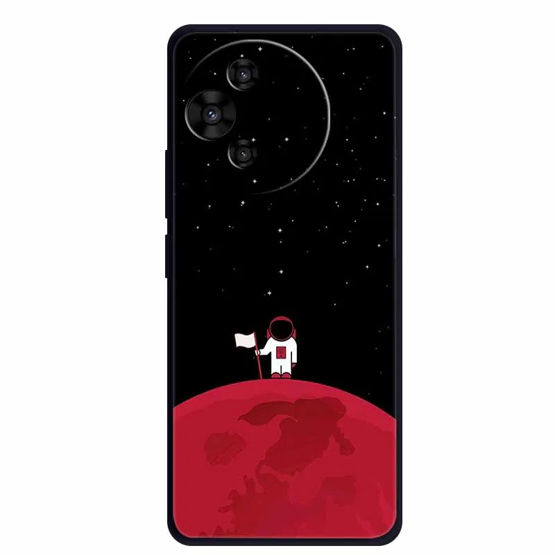 Luxury TPU Soft Silicone Back Cover with Floral and Love Design