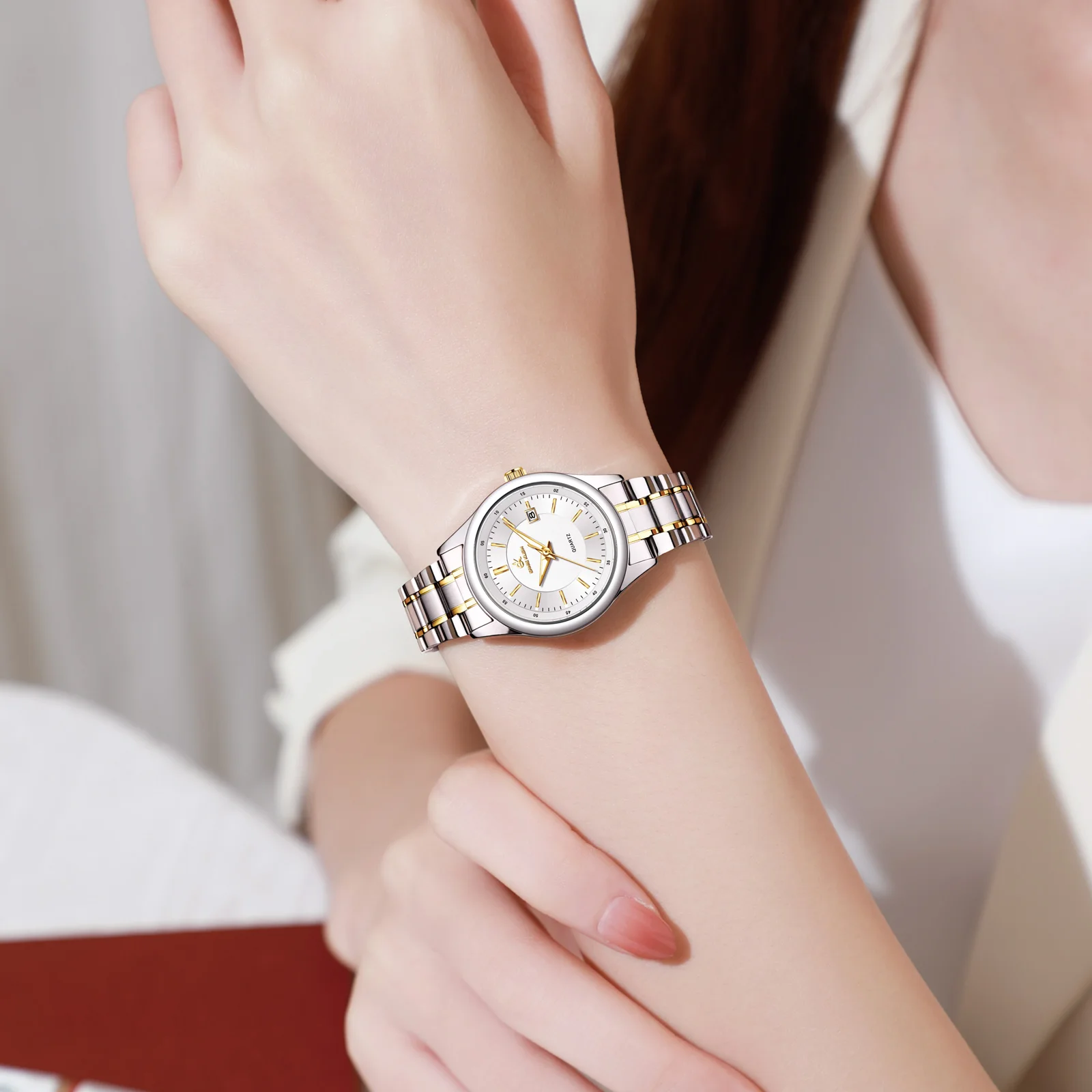 ERNIE KLEIN Women‘s Watches Simple Luxury Fashion Elegant Female Wristwatch Waterproof Luminous Date Exquisite Gift for Girl 6