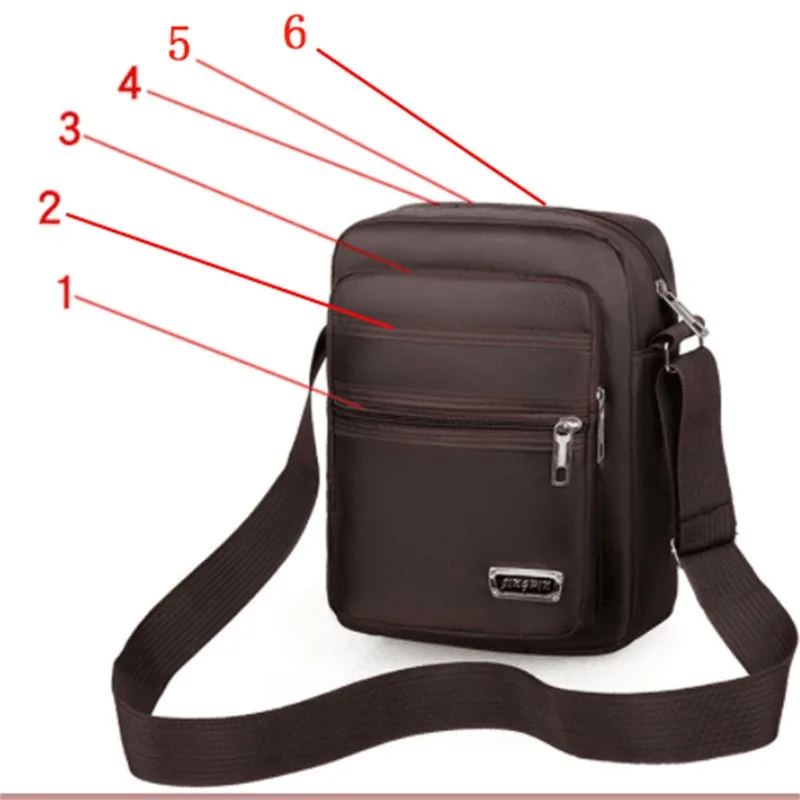 1pc männer Schulter Tasche Business Freizeit Große Kapazität Tragbare Handtasche Multi Schicht Wasserdichte Sommer Männlichen Umhängetaschen – Detail 18