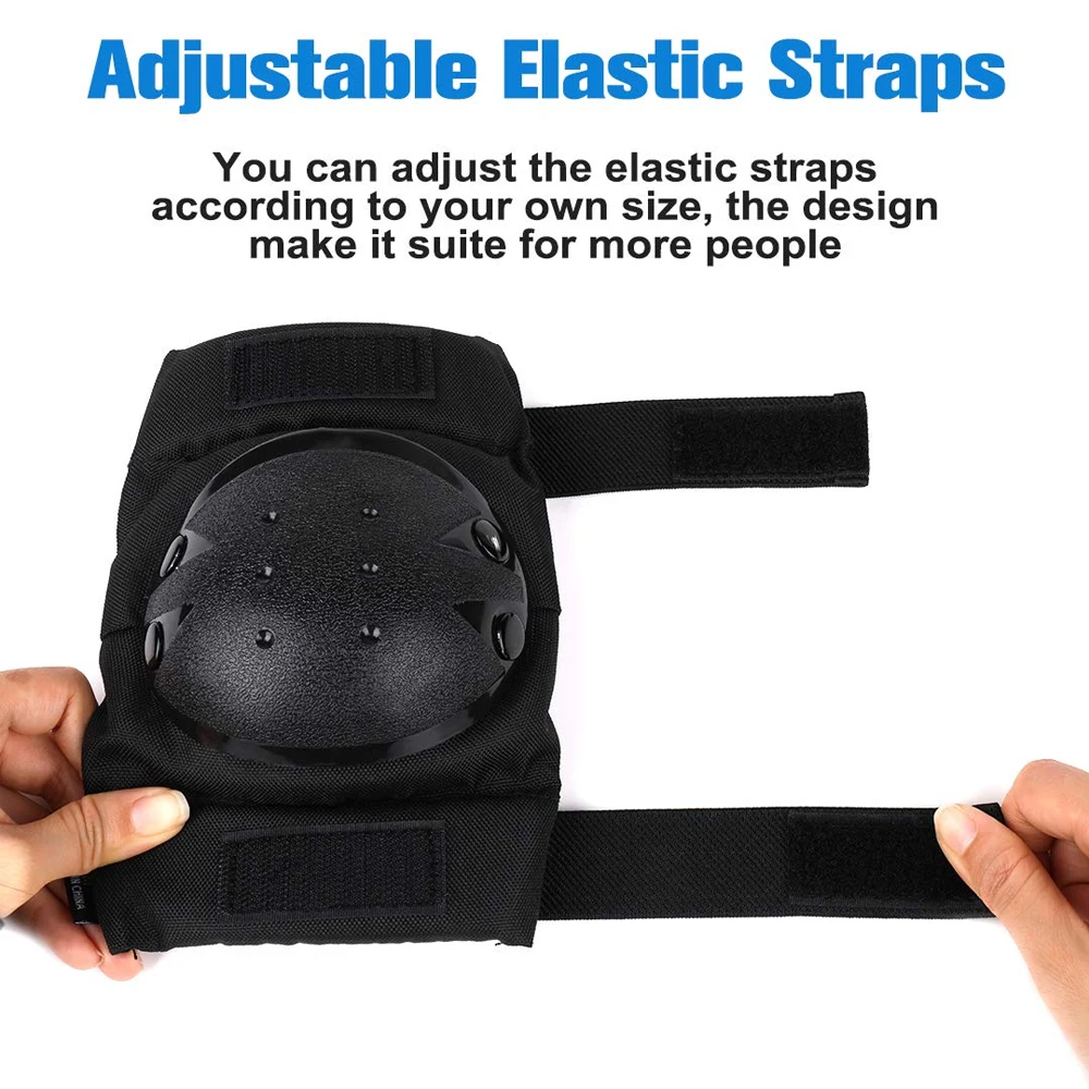 7PCS/Set Teens & Adult Bike Helmet, Knee Pad Elbow Pad Wrist Guard Protective Gear Set for Skateboard, Bike, Skating, Cycling