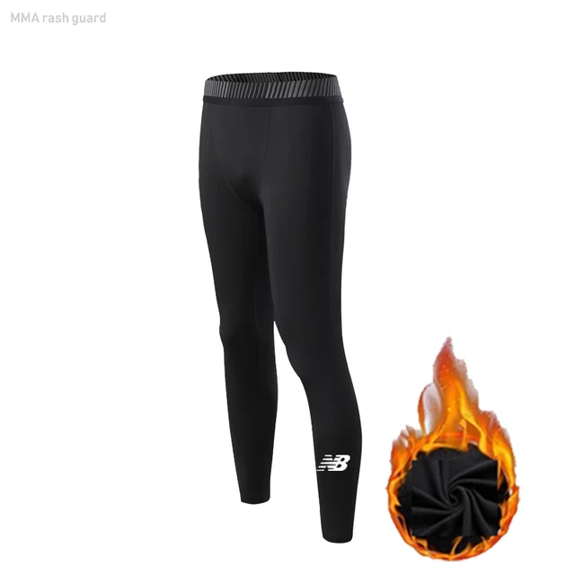 Men's Sports Tights Compression Underwear Warm Base Layer Thermal Shirts Pants Fleece Kids Thermal Underwear Winter Jogging Wear Pants