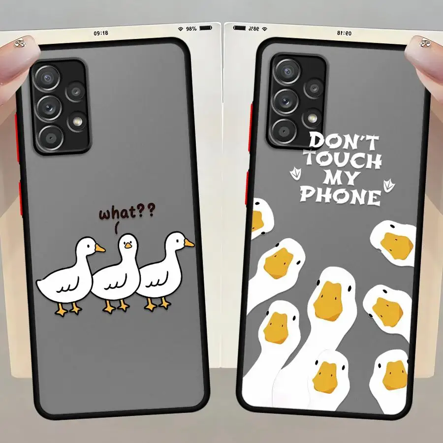 Cartoon Doubt Duck Soft Cover Phone Case