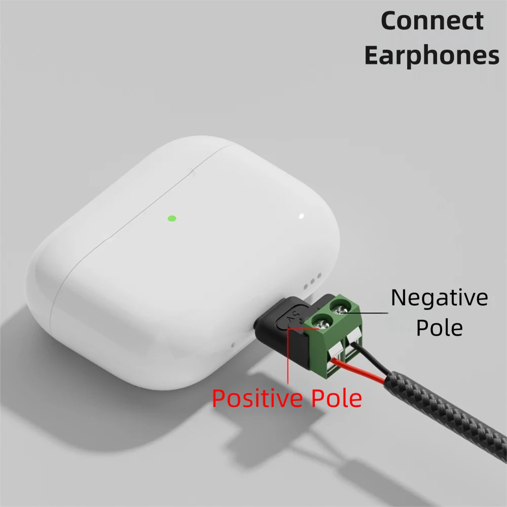 รูปสินค้า อะแดปเตอร์ USB-C 2 พิน สกรู ชาร์จเร็ว 5V สีเขียว