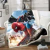 Spider-Man Furry Custom Blanket Luxury Plush Blankets Throw Baby  Winter Fleece Microfiber Fabric Modern Printed 1