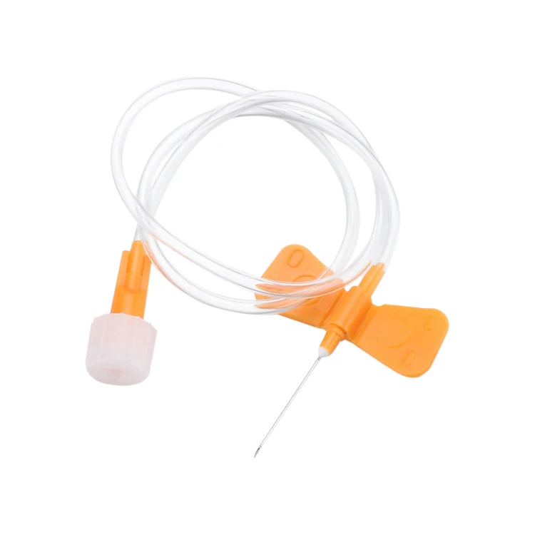 Disposable Scalp Vein Set Blood Collection Needle Kit Pet Medical With Double Wings For Infusion Set 25g Disposable Blood Collection Needle