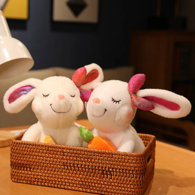 

Милые плюшевые Румяна с кроликом и длинными ушами, мягкие румяна, милая ручка, морковка, звезда, животные, подарок для детей, девушки