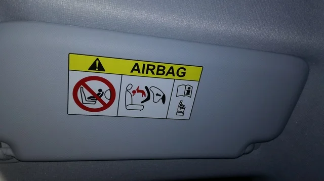 

Auto Airbag Uyarısı Splicing Quality Thick 3 pcs Airbag Sunshade above paste sticker model6