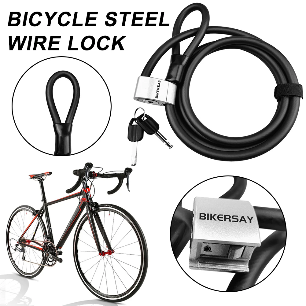 BIKERSAYUniversalFoldableBikeLockPortableAntiTheftHighSecurity