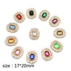 Pack of 10 17*20mm Alloy Rhinestone Flat Back Snaps, DIY Sewing Clothing Wedding Hair Ornament Accessories 2