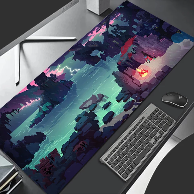 Alfombrilla De Ratón Japonesa Grande Para Juegos Con Bordes Cosidos, 31.5" X 15.7