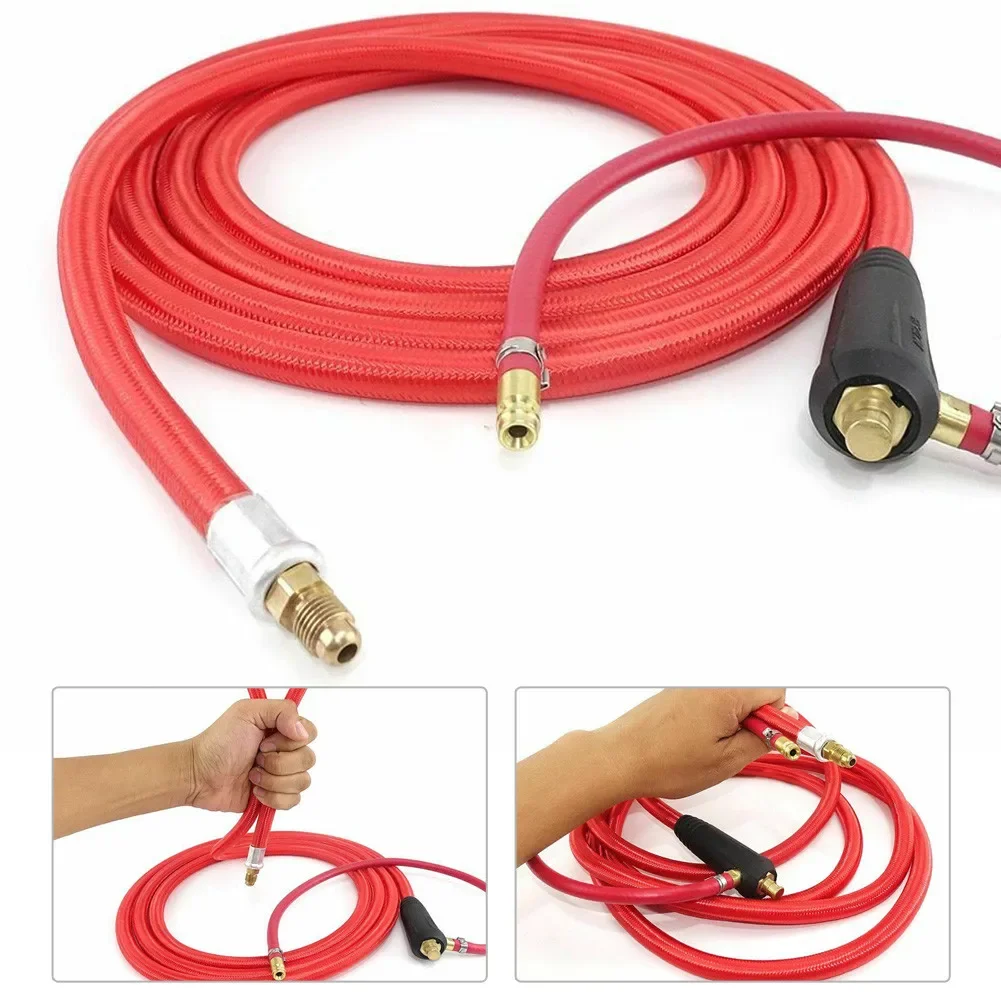 WP9 WP17 TIG Welding Torch Cable Hose 300CM Argon Air Cooled Soft Flexible 8mm Quick Connector Semi Auto TIG Welding Machine