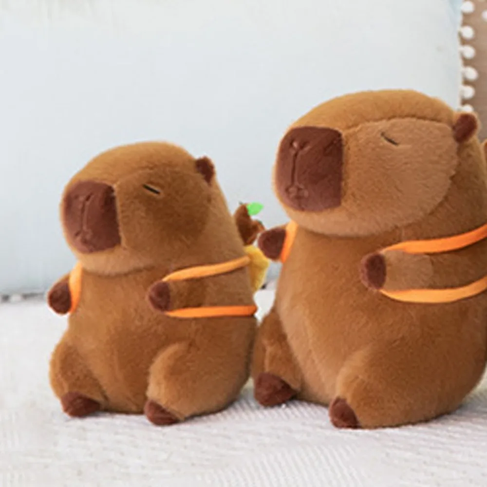 Wealth Tree Capybara Plush Doll Soft PP Cotton Simulation Capybara Toy Stuffed Animal Stuffed Capybara Doll Birthday Gifts