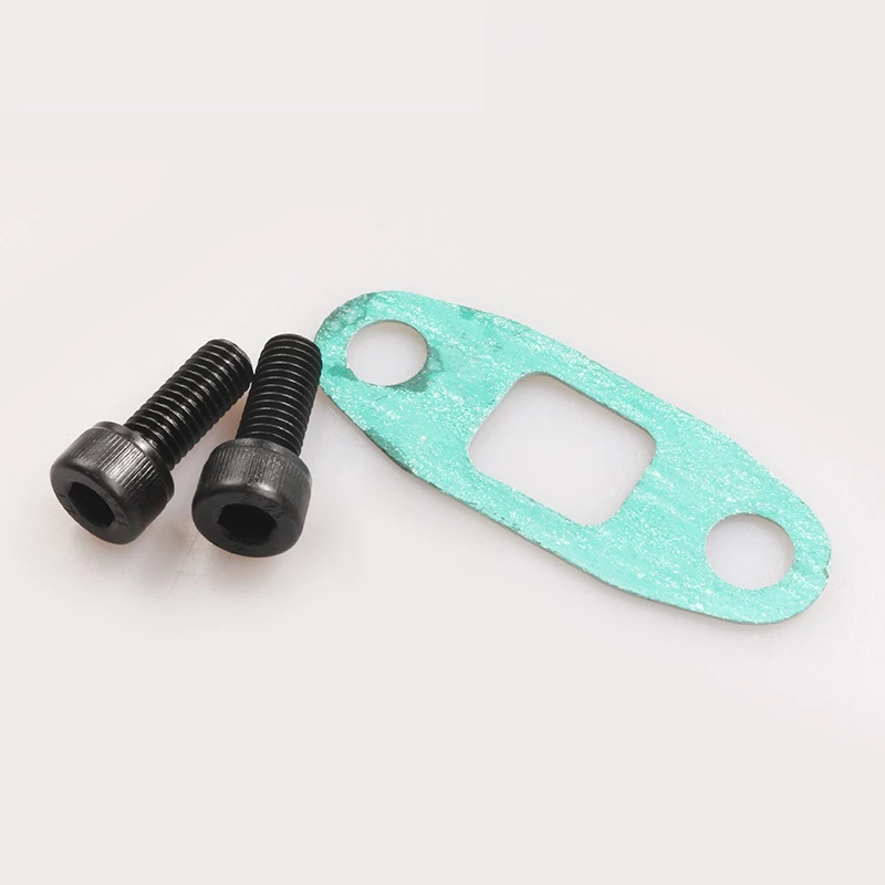 Aluminum Turbo Oil Drain Outlet Flange Gasket Adapter Kit Set 10AN 10 AN Fitting T3 T4
