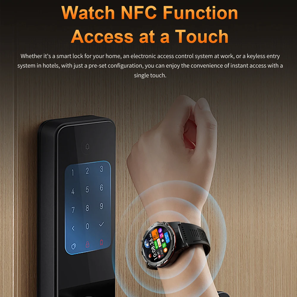 2026 New Outdoor Sports Military Smartwatch Men GPS Sports IP68 Waterproof Watch Laser + Flashlight Watch Bluetooth Call Watch