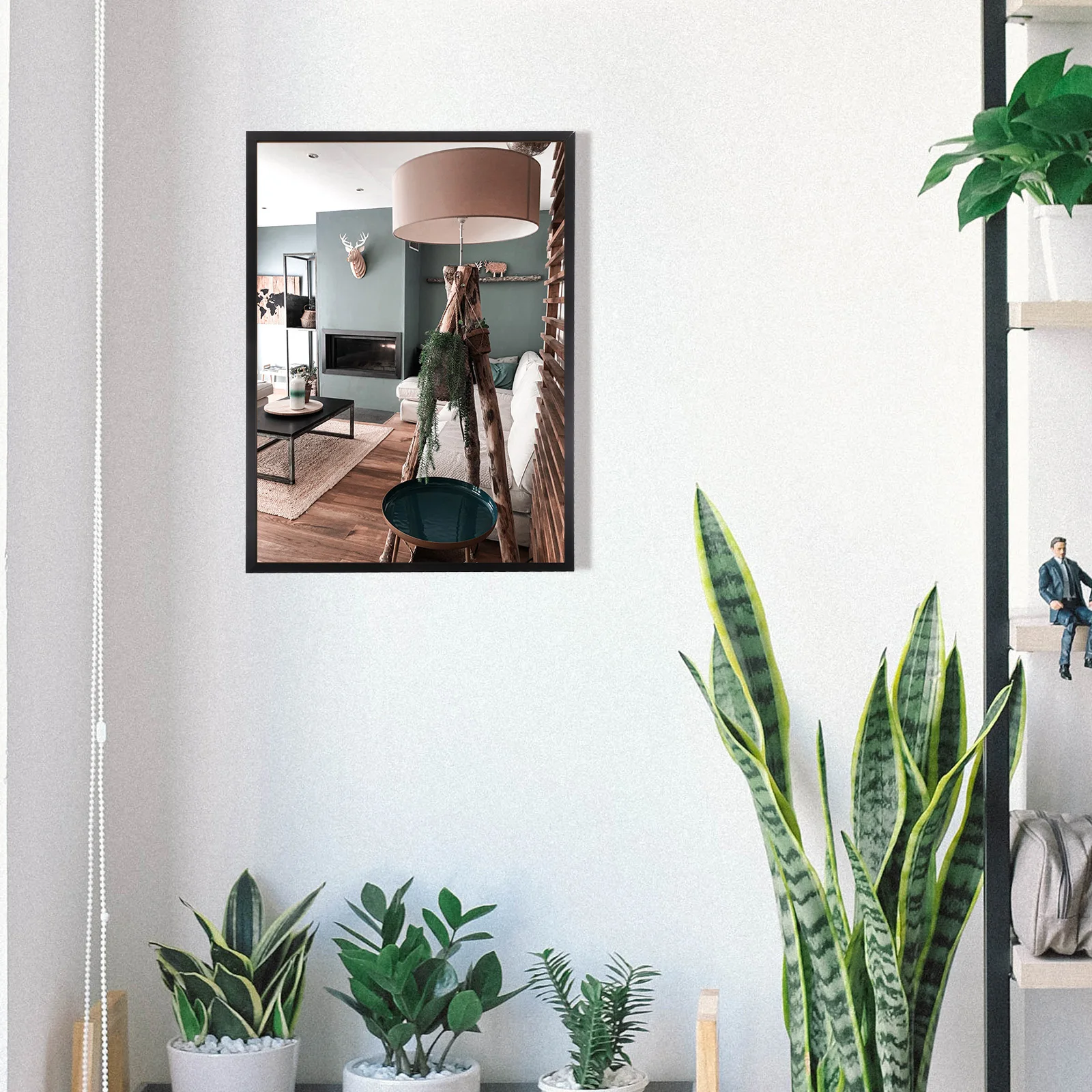 Hanging Thin edge frame Alloy picture frame Transparent Photo Frame Household A3 Award Holder Office Certificate Stand Posters