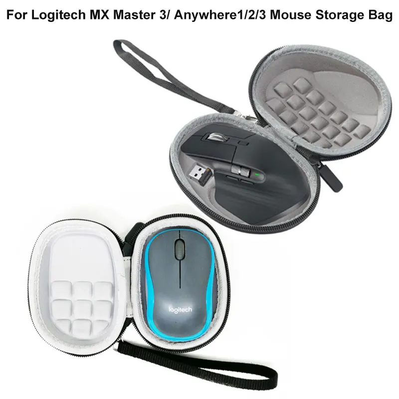 For Logitech MXMaster/2s 3/G700S Anywhere123 gaming mouse storage box shockproof waterproof portable eva storage bag accessories shockproof cable bag digital usb gadget organizer cosmetic bags data pouch charger earphone storage bags electronics accessories
