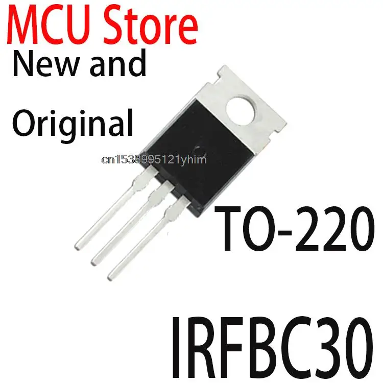 

Новые и оригинальные TO-220 IRFBC30PBF TO220 NPN 600V 3.6AN IRFBC30, 10 шт.