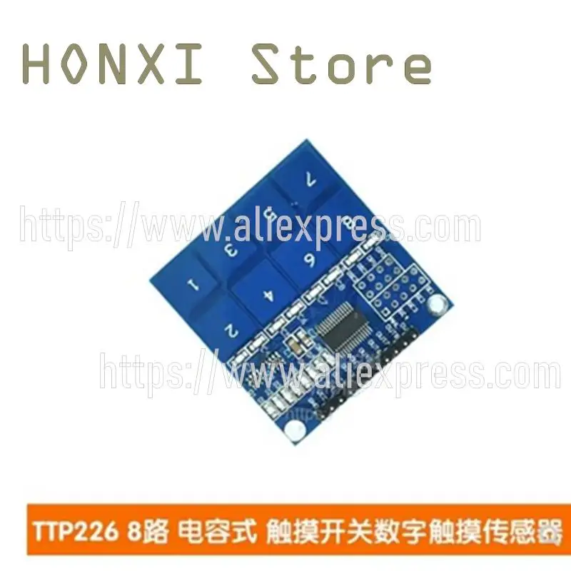 

1PCS TTP226 8-way capacitive touch switch button switch eight-way digital touch sensor module