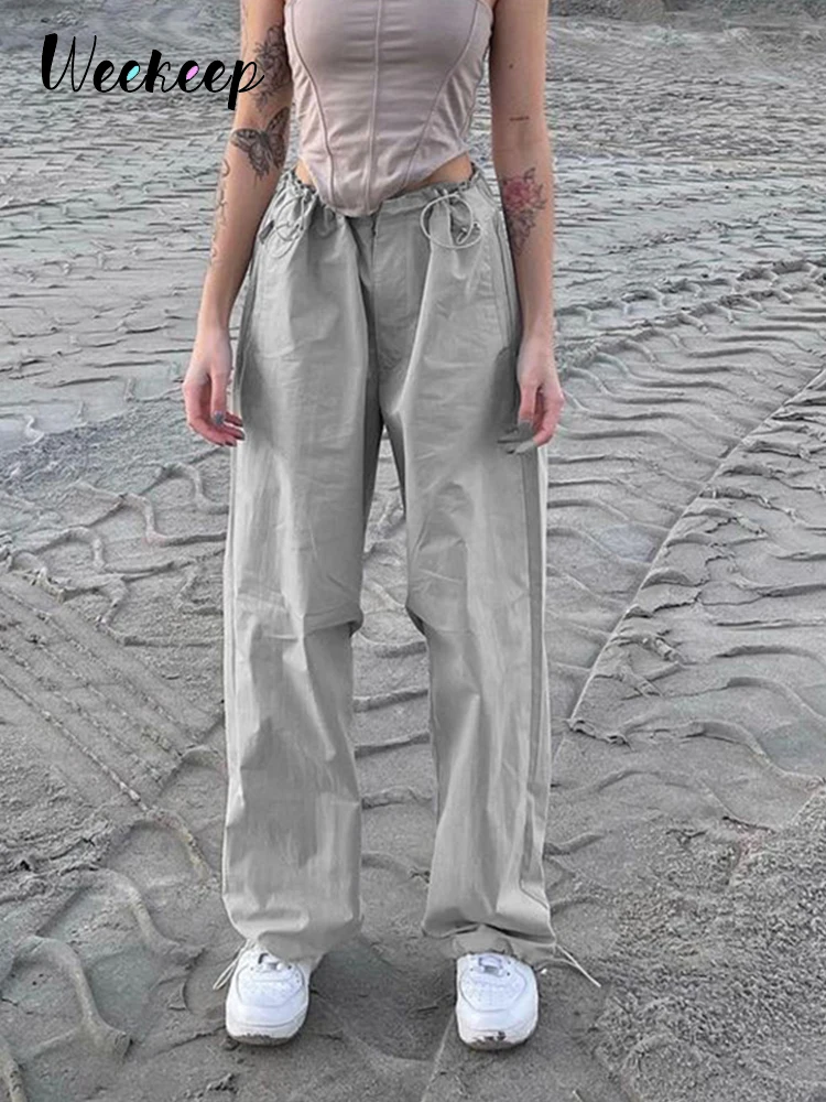 90s High Waist Baggy Trousers Cargo Pants 90s Streetwear 90s Casual Cargo Pants Aliexpress