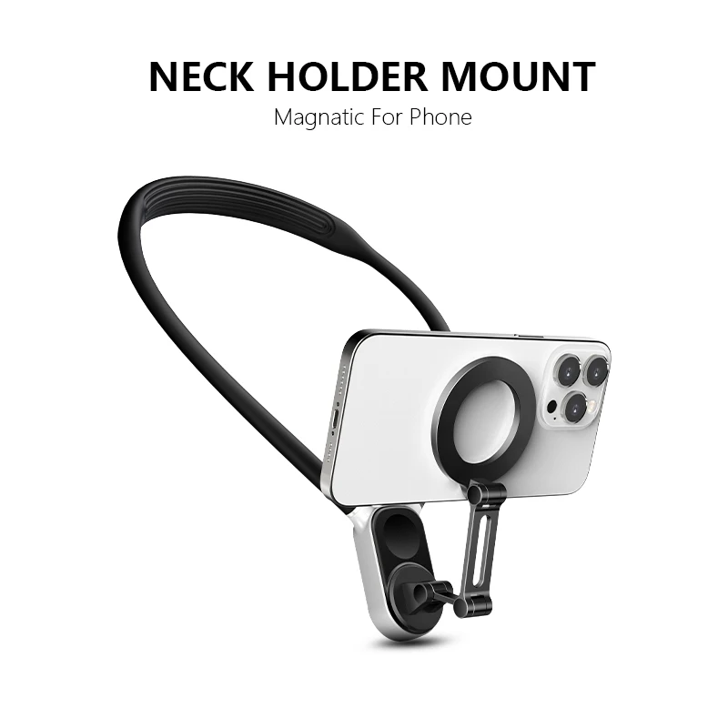 

New Magsafe Phone Holder For Camera Magnetic Neck Bracket POV/Vlog Selfie Mount Hand Free Phone Neck Holder Video Recording