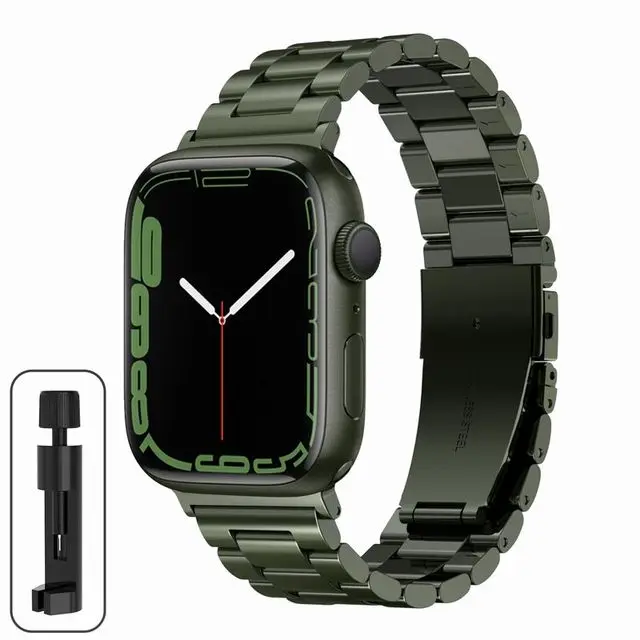 Elegant Titanium Stainless Steel Watch Strap - Premium Color Finish Bracelet