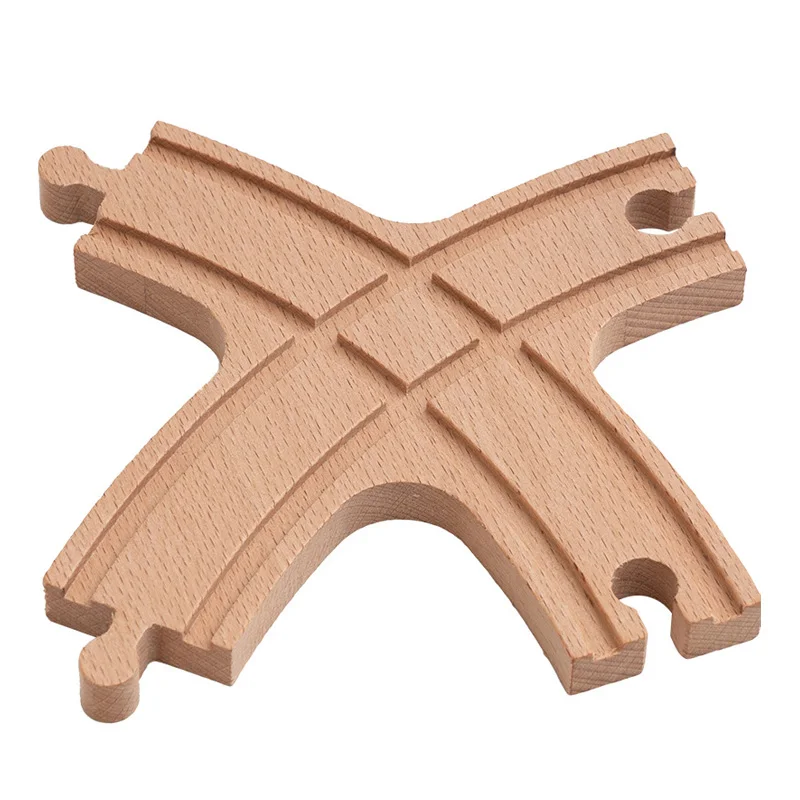 Deluxe Wooden Train Track Accessories Set for Kids - Premium Quality Railway Toys