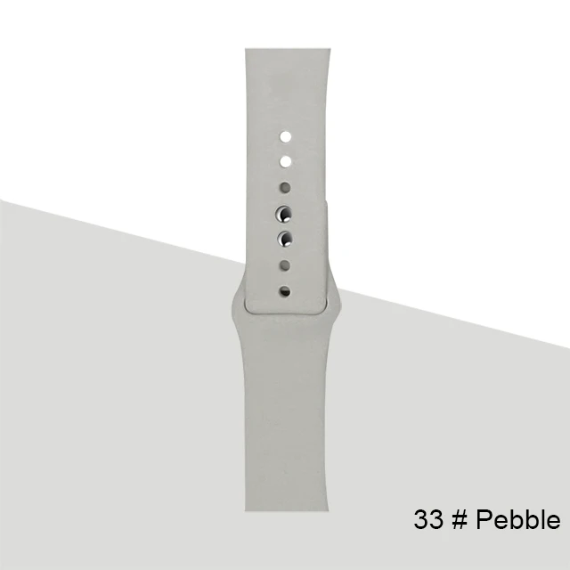 Silicone Strap For Apple Watch band 45mm 41mm 44mm 40mm 38mm 42mm Watchband Bracelet Correa For Iwatch Series 6 Se 5 4 3 7 Pebble-33