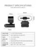 Portable Full HD 1080P 2K 4K Webcam PC Latops Auto Focus Fill Light Web Camera With Microphone for Network Live Conference 6