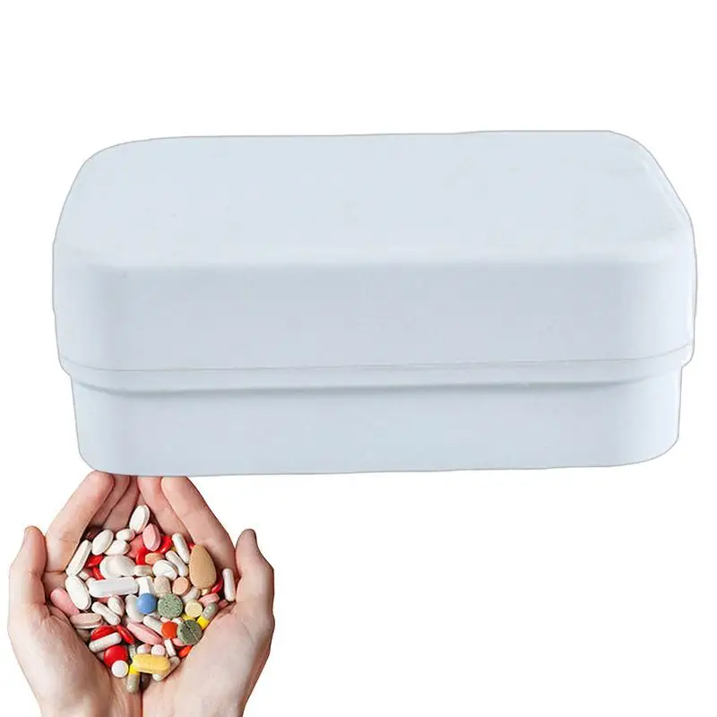 

Mini Pill Organizer Silicone Daily Pill Box Organizer Portable Medicine Organizer Box Leakproof Pill Organizer Travel With 6