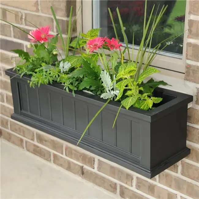 

in. Rectangle Polyethylene Cape Cod Window Box